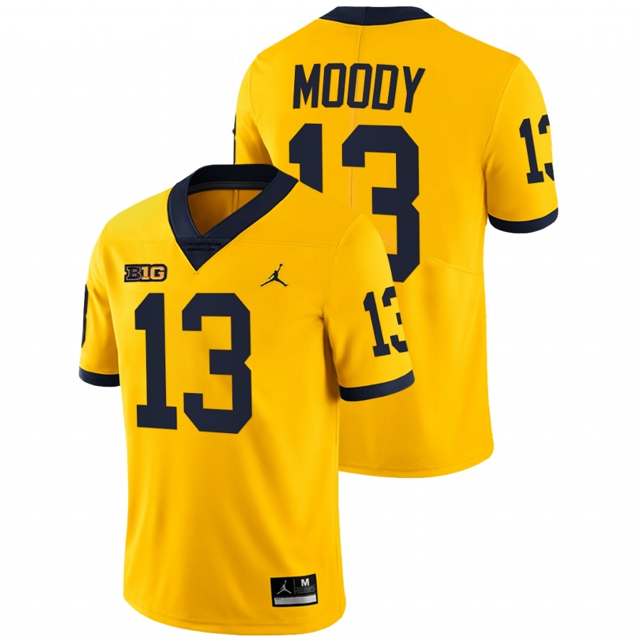 Michigan Wolverines Men's NCAA Jake Moody #13 Maize Limited College Football Jersey HHA6549MP